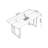 Burlywood,Black Rectangular Solid Wood Writing desk-1820414577