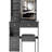 Left Drawer Desktop Vanity Table, Cushioned Stool, Touch - Operated, Tri Color Brightness Adjustable Led Mirror, Small Sized Sleeping Rooms Sized, Compact Bed