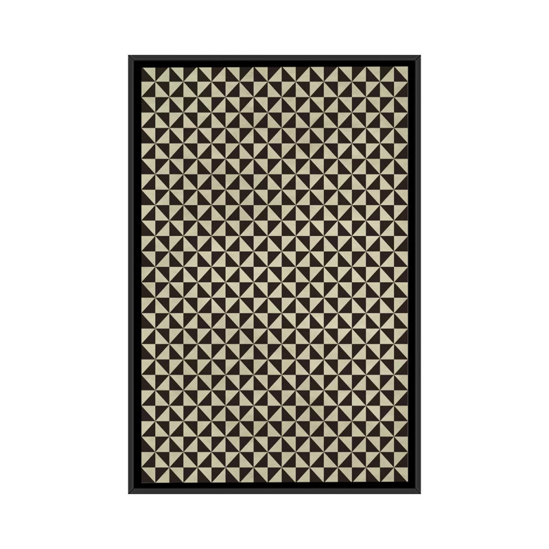 Albree Modern, impression sur toile, H 26 po x l 18 po x P 1,5 po, Toile avec cadre flottant noir, Pas de tapis