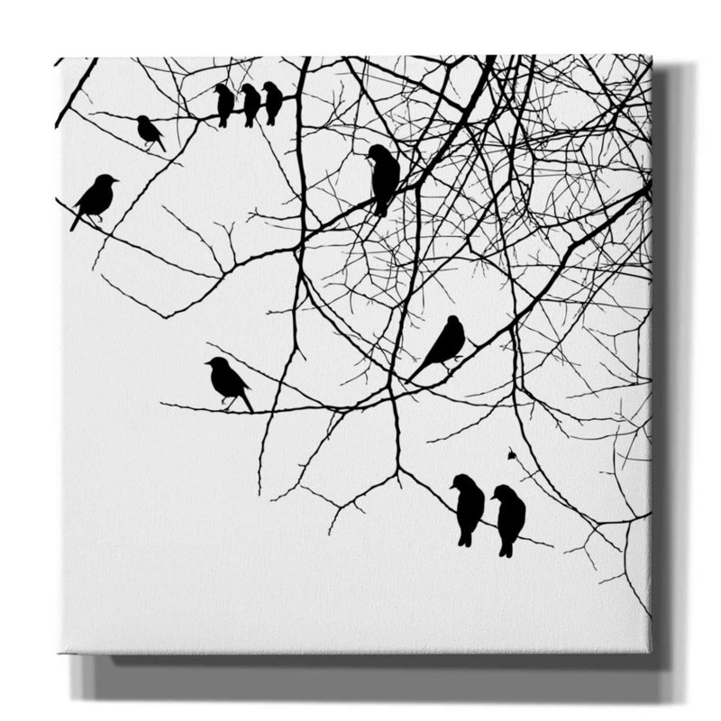 «Bird II» par GraphINC, estampe numérique sur toile, H 12 po x l 12 po x P 0,75 po