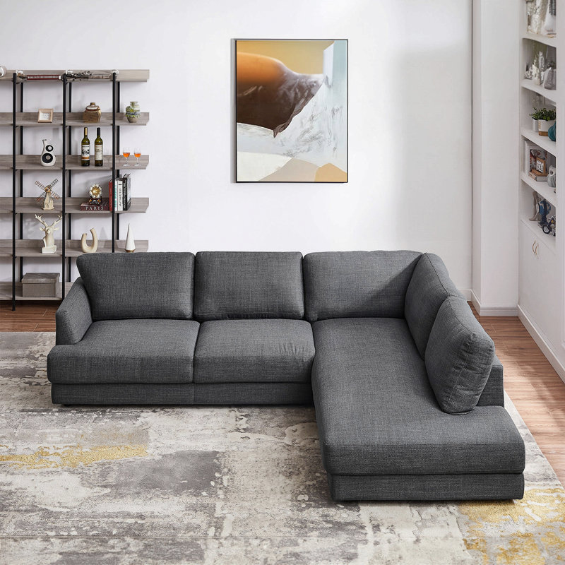 Cozy Sectional Sofa Right Facing