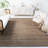 Concord Natural Fiber Hand Woven Jute/Cotton Striped Rug in Beige-492697549