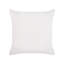 Chaseburg Striped White Square Cushion