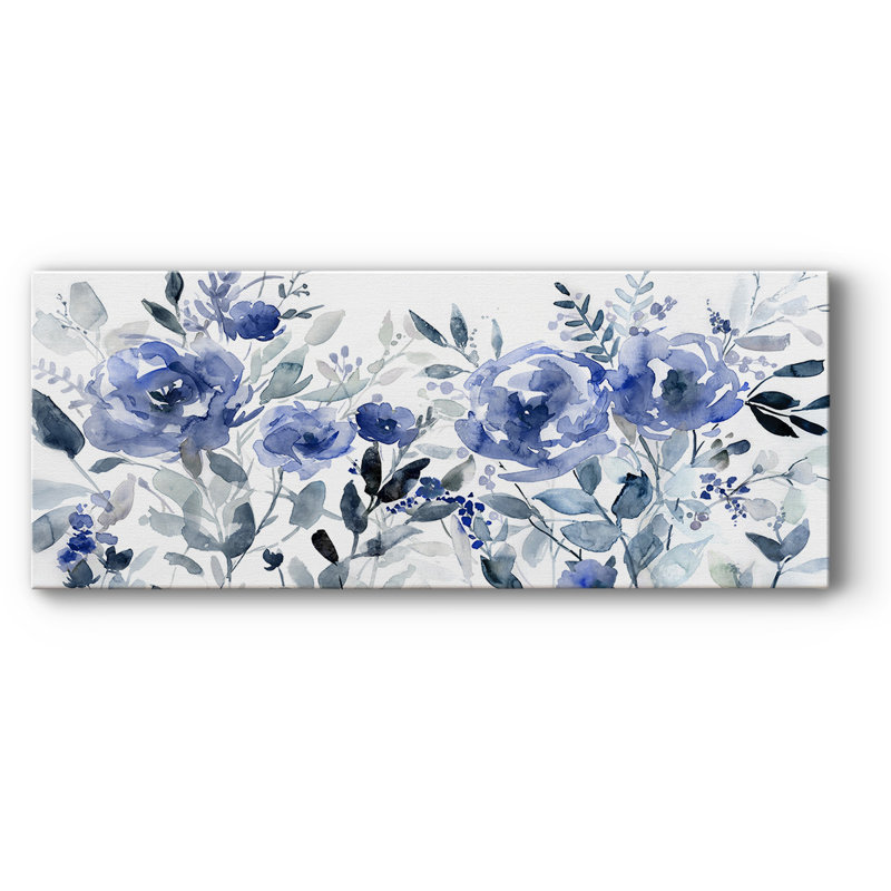 Painters Field of Flowers - Impression sur toile tendue, H 20 po x l 50 po x P 1,5 po