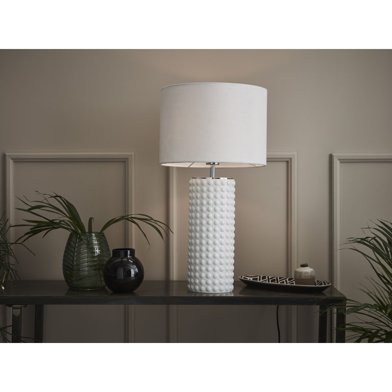 Glass Table Lamp, White