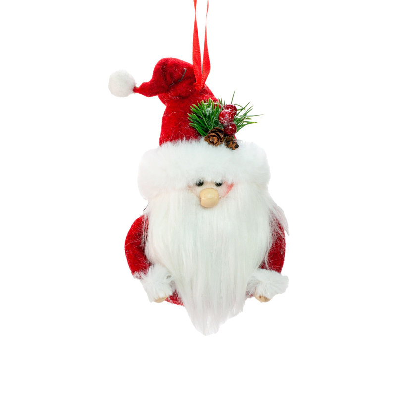 Père Noël suspendu rouge