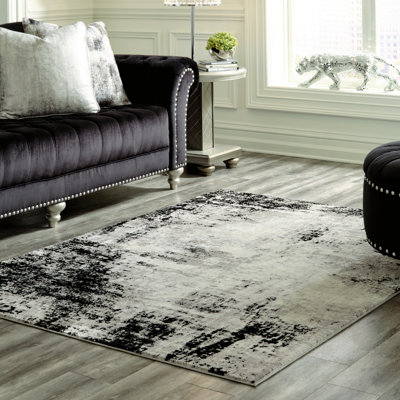 Tapis noir / gris Annabal