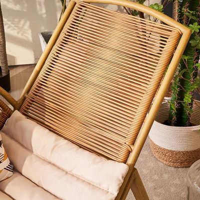 Chaise berçante en métal