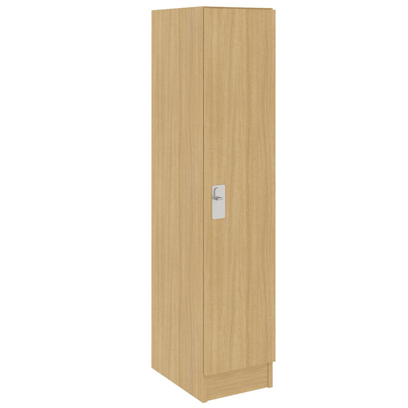 Armoire de vestibule de classe simple à un compartiment avec porte, Chêne Door County