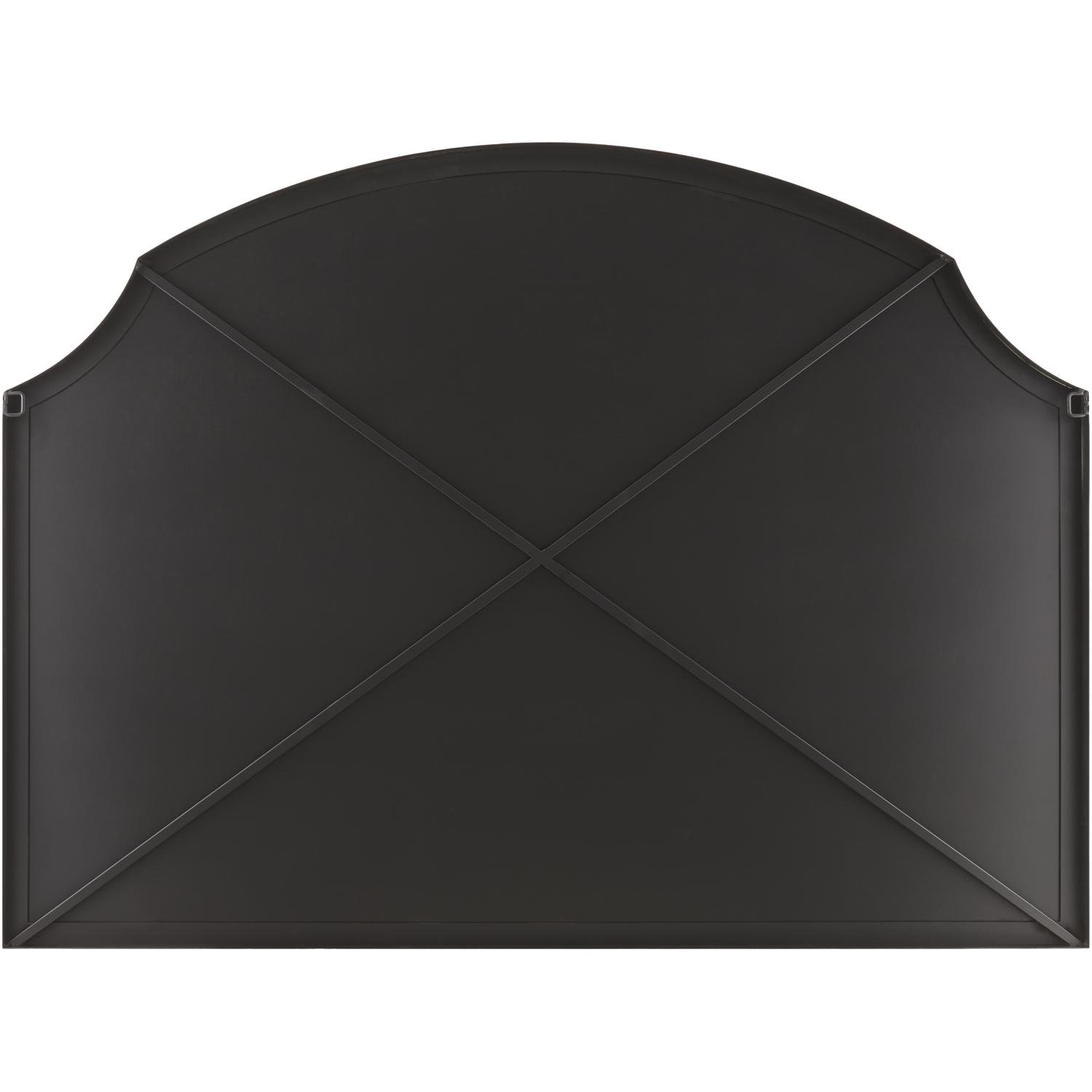 52" Accent Mirror, Matte Black, 38" x 52"