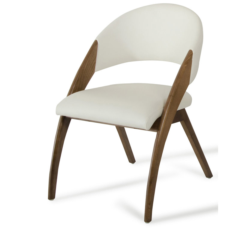 Safana 18'' H Faux Leather Upholstered Ash Parsons Chair