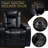 Smart Power Recliner, Top-grain Leather, Modern Black For Home Entertainment