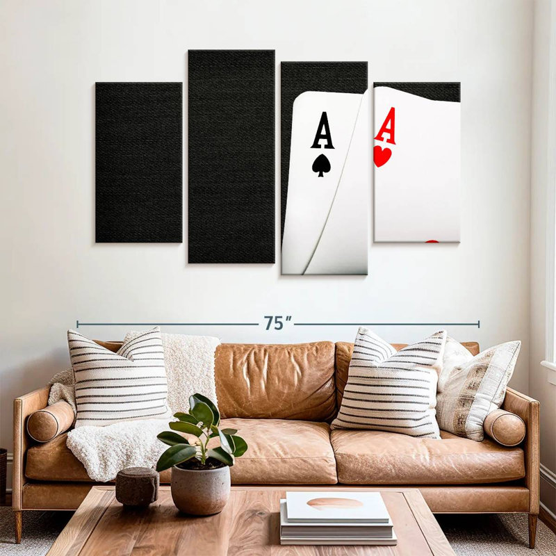 Senne Ace Playing Cards, 42" H x 68" W