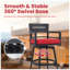Tabourets de bar rotatifs modernes en aluminium l 22,6 po x P 21,3 po x H 42,9 po Modern