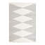 Tapis vert en coton tissé à plat à la main à motif géométrique Albertas-86597406