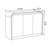Curved Edge 47.24" Width MDF 3-Door Buffet Storage Cabinet-1725787495