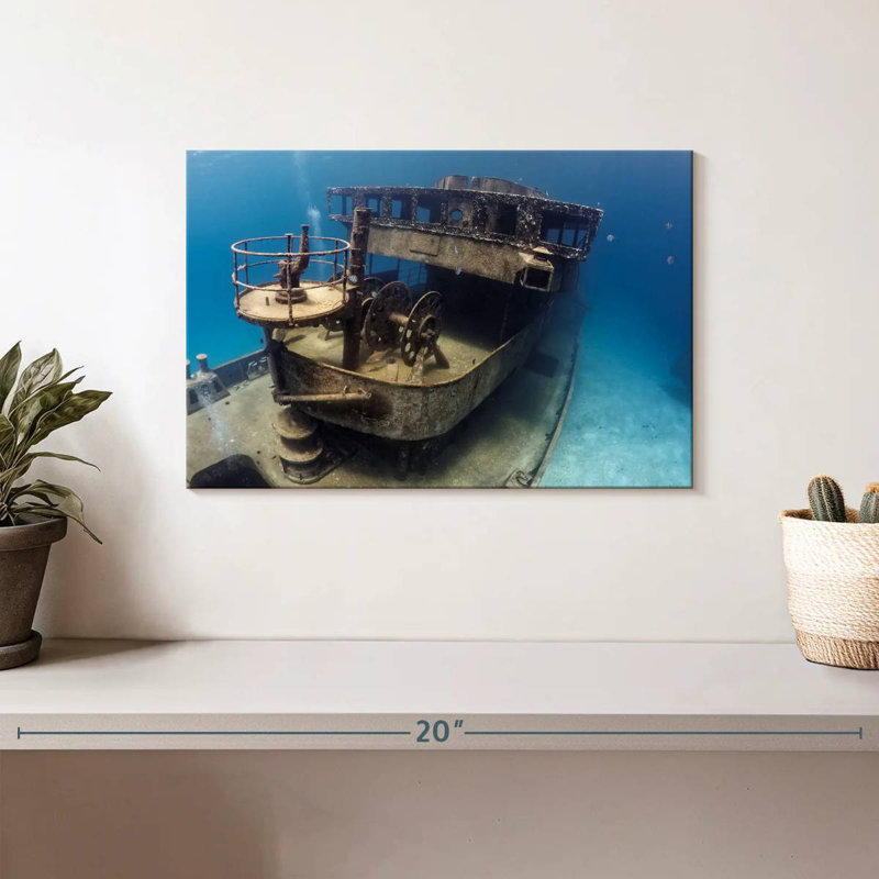 Mehar USS Kittiwake Shipwreck, 8" H x 12" W