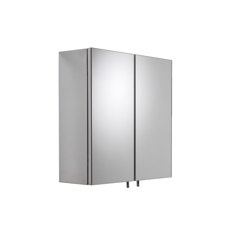 Avon 430mm W 440mm H Surface Frameless Medicine Cabinet Mirror 1 Fixed