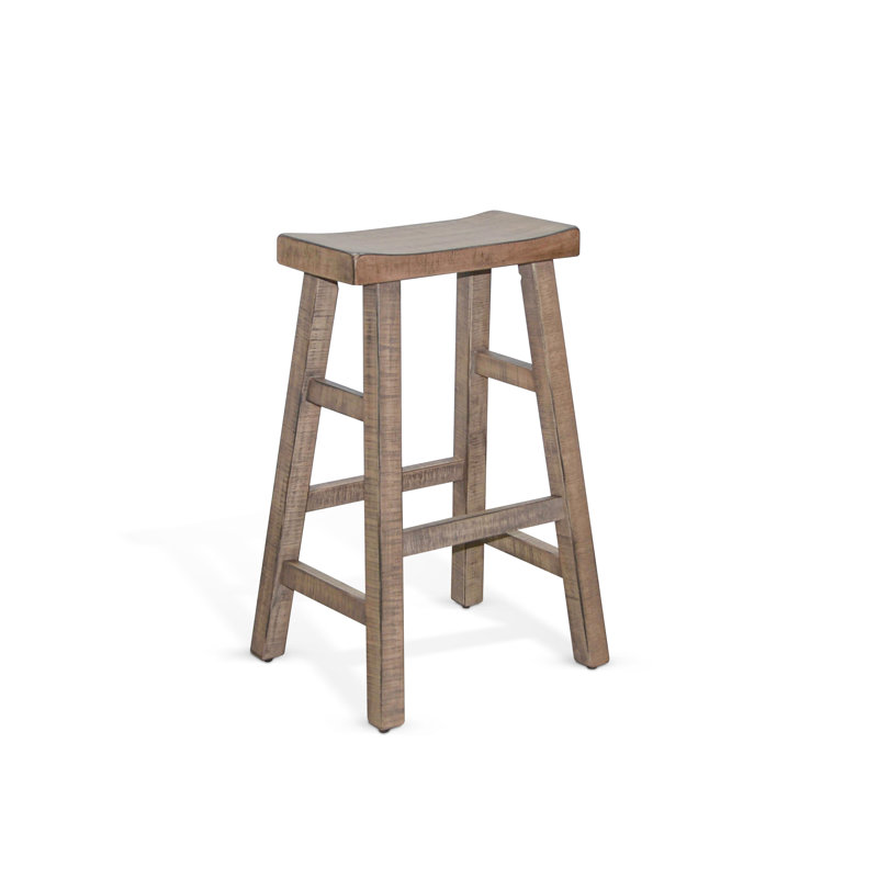Anneliesa Solid Wood Counter Stool, Bar Stool (30" Seat Height), Natural