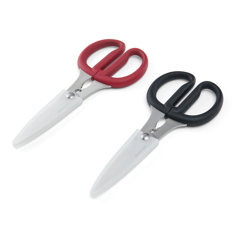 Kitchenaid Classic Multi-Purpose Shear Set, 2 Piece, Black/Red