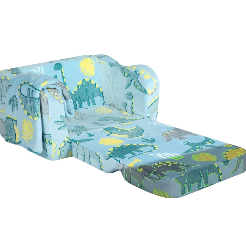 Modular - Couch. Foam Padded. Blue Linen Upholstery. Wood Frame. 2, Soft And Absorbing. Modern Involvement Play Upholstery, Construction. Seat, Design. 16.56X23.17X14.68In. 4.67Lb.
