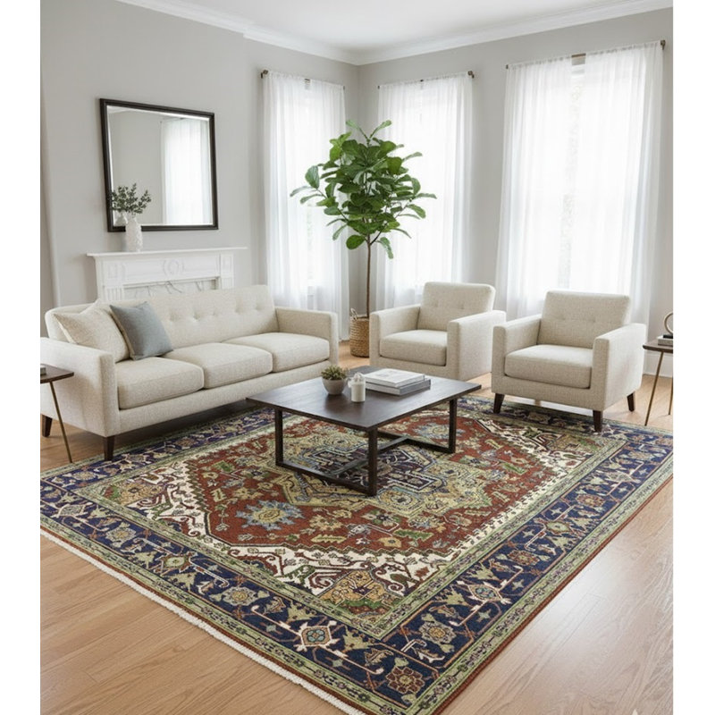 Shellise Performance Wool Geometric Rug