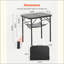 Table de camping pliante portative en aluminium 2 pi-1101693346