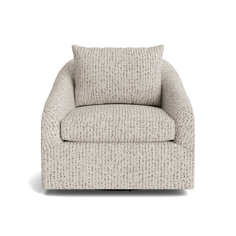 Laurel Swivel Chair, Marshmallow - Toast