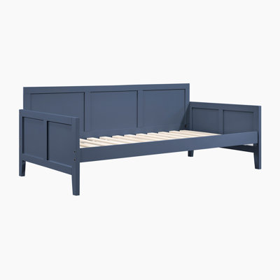 Geiser Transitional Daybed with Solid Wood Construction, Integrated Supportive Slats & Foundation-Free Design