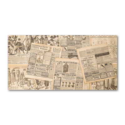 The Old Newspaper - Wrapped Canvas Print
