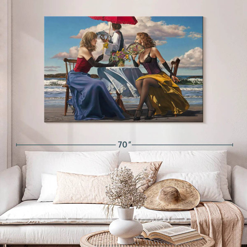 Leisha Cafe Oceanus, H 34 po x l 51 po