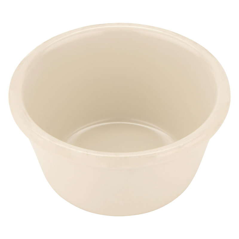 G.E.T. Melamine 12 Piece Ramekin / Soufflé Dish Bakeware Set, Ivory