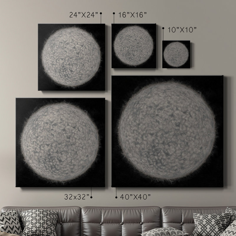 Toile tendue avec châssis Celestial Spheres II-Premium - prête à être accrochée