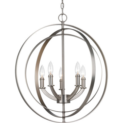 Luminaire suspendu sphère 5 lumières Morganti