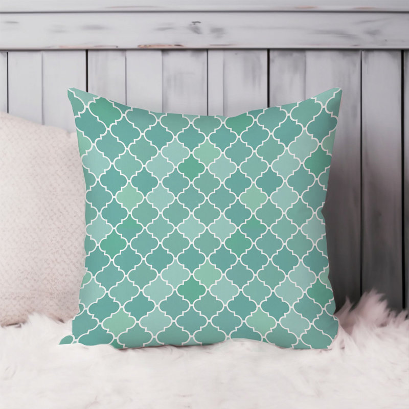 Abstract Mint Pattern III Patterns Modern, 16"H x 16"W