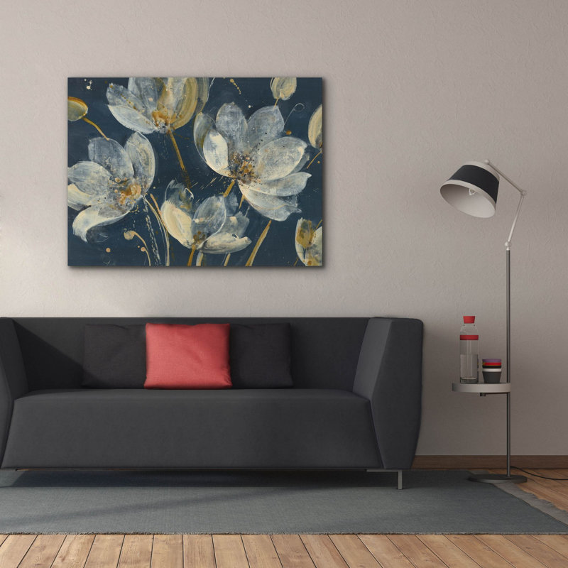 Toile épique Graffiti «Jardin translucide» par Albena Hristova, 54 po x 40 po