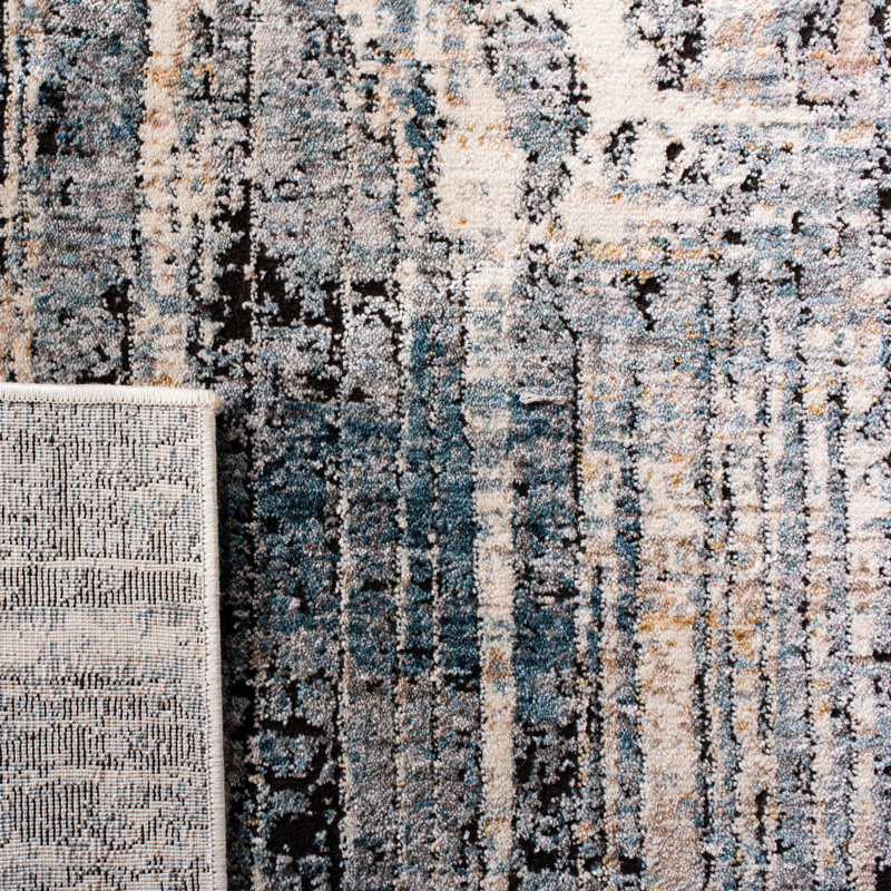 Oritz 100 Performance Abstract Rug, Rectangle 4' x 6'