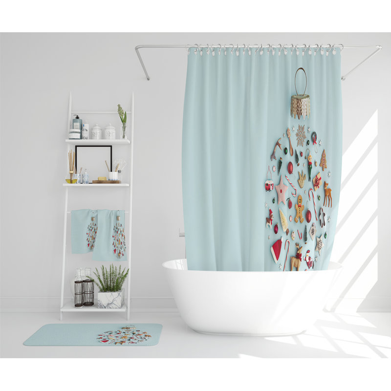 Rexford Polyester Shower Curtain Set