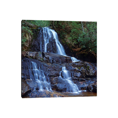 Waterfall, Laurel Creek, Great Smoky Mountains National Park, Tennessee by Tim Fitzharris - Wrapped Canvas Print