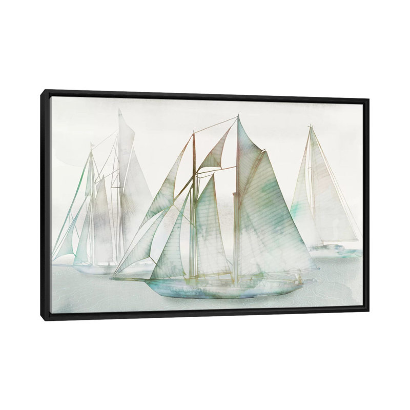 « patine i », reproduction sur toile, Toile avec cadre noir, Pas de tapis, H 32 po x l 48 po x P 1,5 po