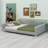 Upholstered Daybed With Cloud-Shaped Backrest