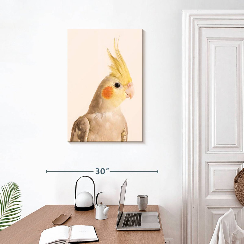 Brampt Smiling Cockatiel, 30" H x 20" W