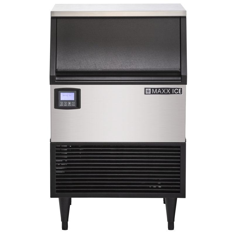 Maxx Ice Intelligent Series Self-Contained Ice Machine, White/Black