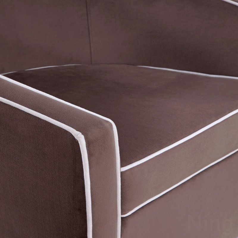 Chaise pivotante brune, Brun