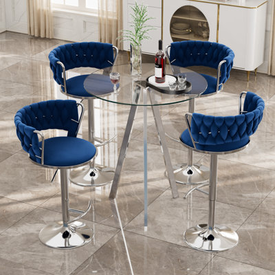 Ensemble de table de bar et tabouret 3/5 pièces Modern Luxury