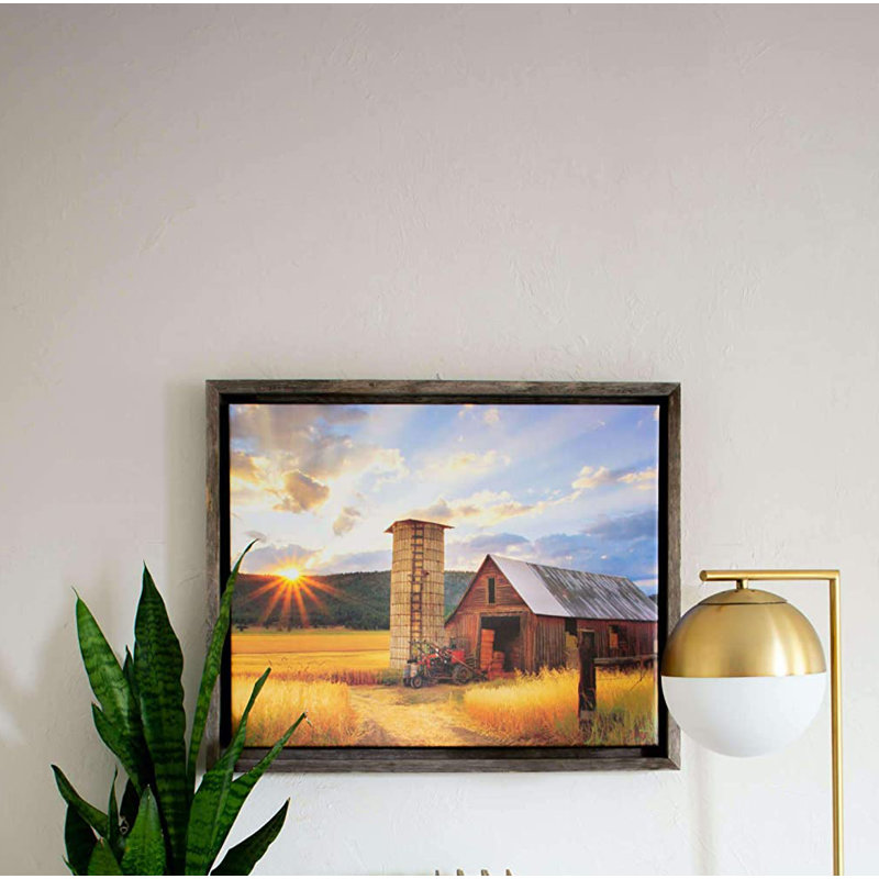 Cadre en toile de grange rustique | For For Oil Paintings & Wall Art - Photographie sur toile à cadre flottant