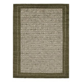 Art Deco Hand Knotted Wool Geometric Area Rug