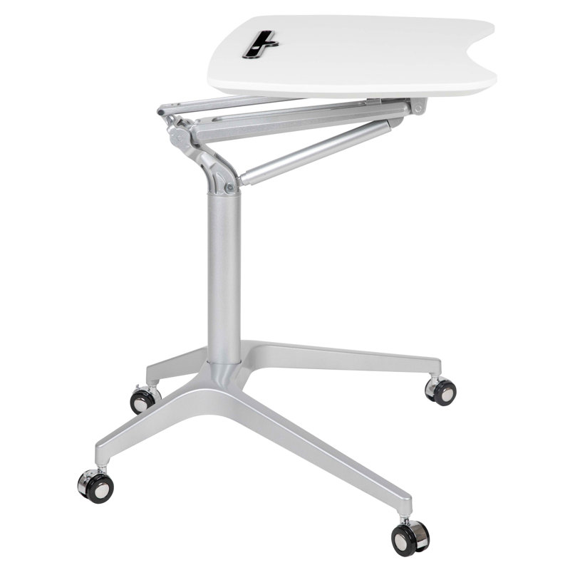 Bureau d'ordinateur ergonomique Veltri, Blanc