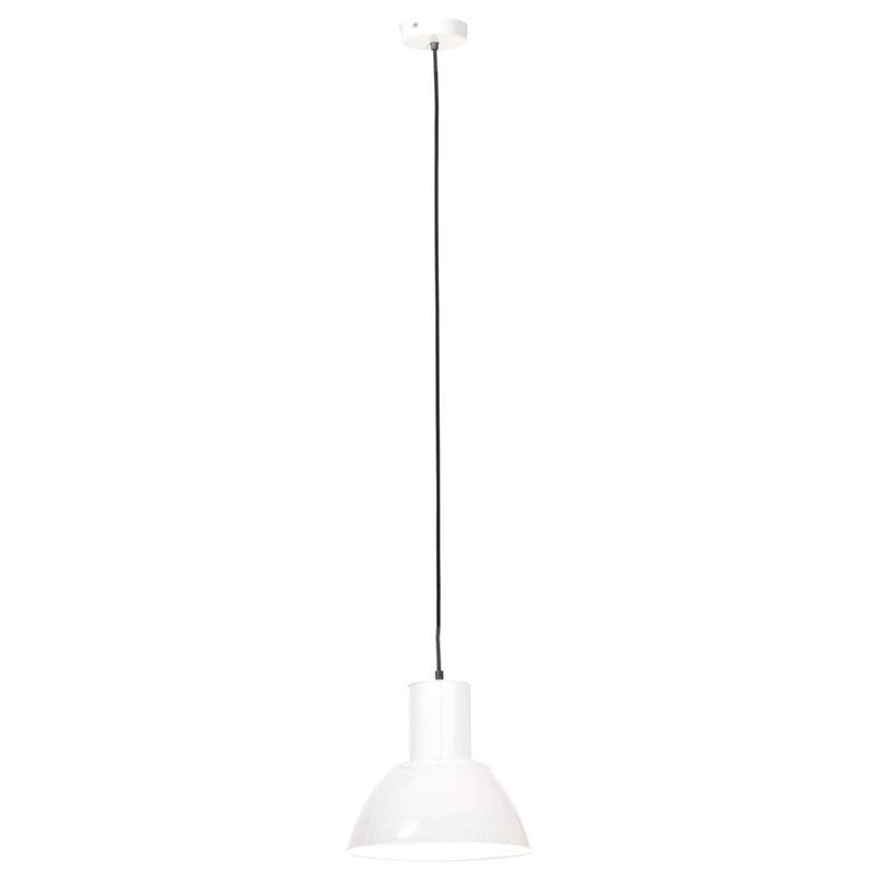 Makenzie 1 - Light Single Pendant, White, 132cm H x 28.5cm W x 28.5cm D
