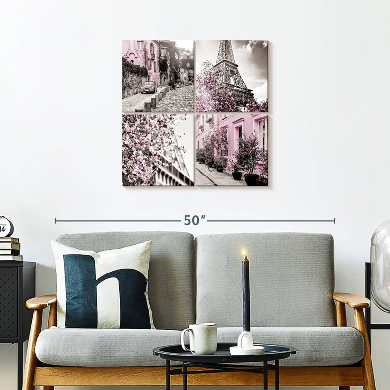 Sirci rose Paris Pop I, H 26 po x l 26 po